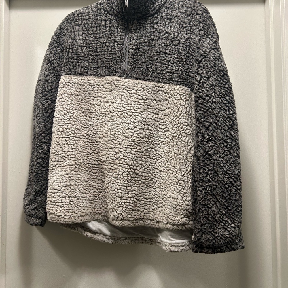 Thread & Supply Gray Sherpa Jacket